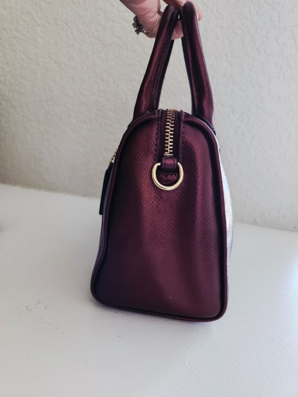 Euc Coach Mini Bennett Two-Tone Leather Crossbody Bag - Picture 5 of 12